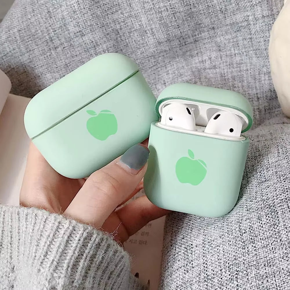 Cute Solid Color Earphone Case for Airpods Pro 3 2 1 Cases Hard PC Luxury Matte Texture Protective Cover for Airpod Case