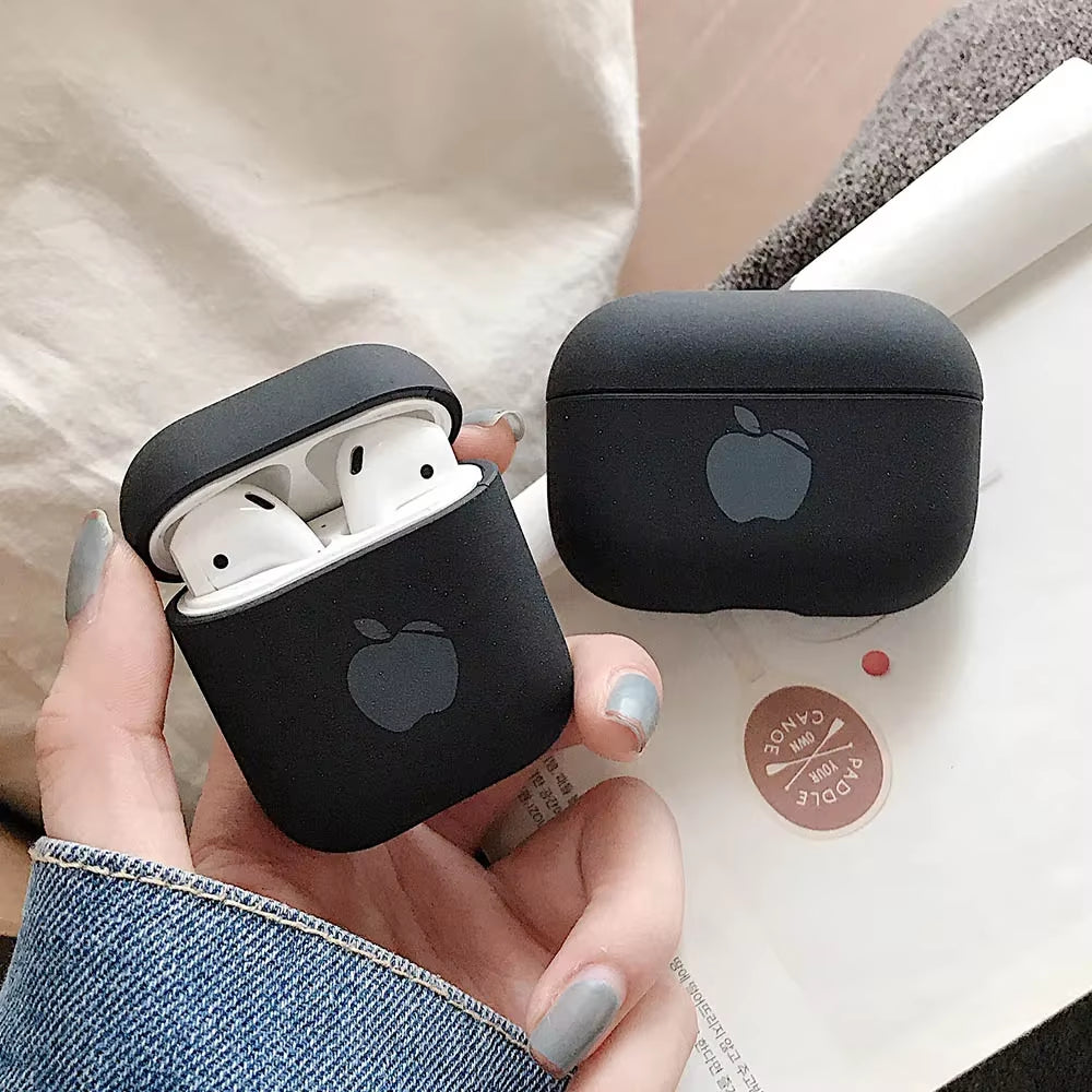 Cute Solid Color Earphone Case for Airpods Pro 3 2 1 Cases Hard PC Luxury Matte Texture Protective Cover for Airpod Case