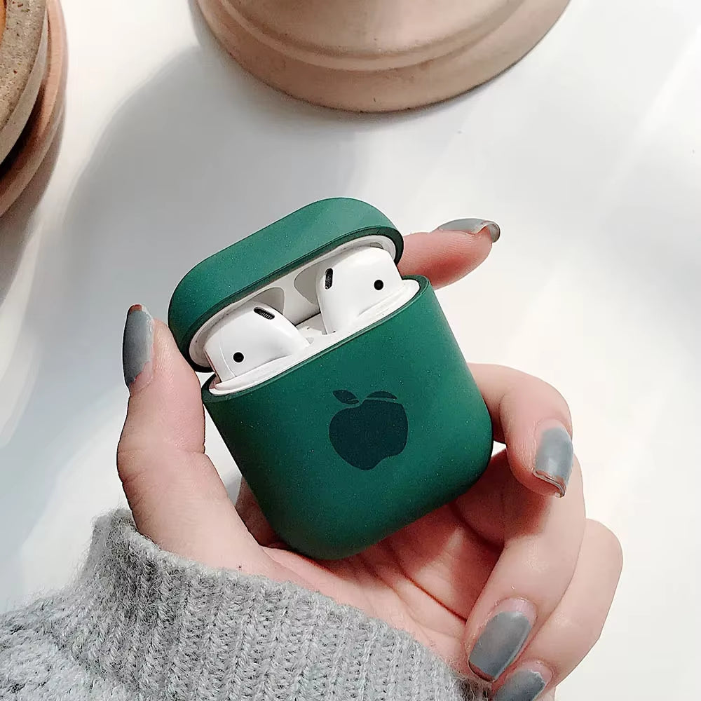 Cute Solid Color Earphone Case for Airpods Pro 3 2 1 Cases Hard PC Luxury Matte Texture Protective Cover for Airpod Case