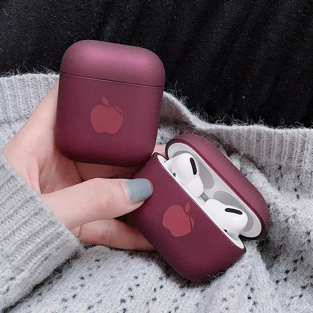 Cute Solid Color Earphone Case for Airpods Pro 3 2 1 Cases Hard PC Luxury Matte Texture Protective Cover for Airpod Case