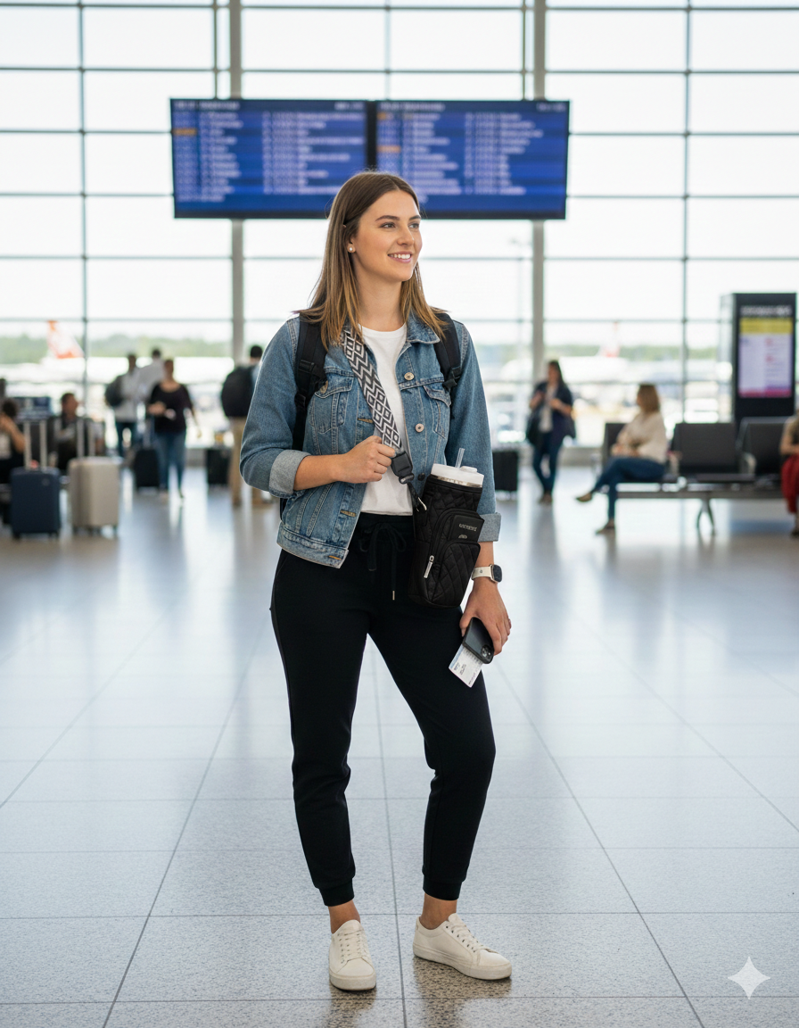 DrinkDuo Universal 40oz Water Bottle Carrier Bag - 3D Embossed Neoprene Insulated Sleeve with Phone Pocket, Adjustable Crossbody Shoulder Strap & Hand Strap - Fits Hydro Flask, Stanley & More