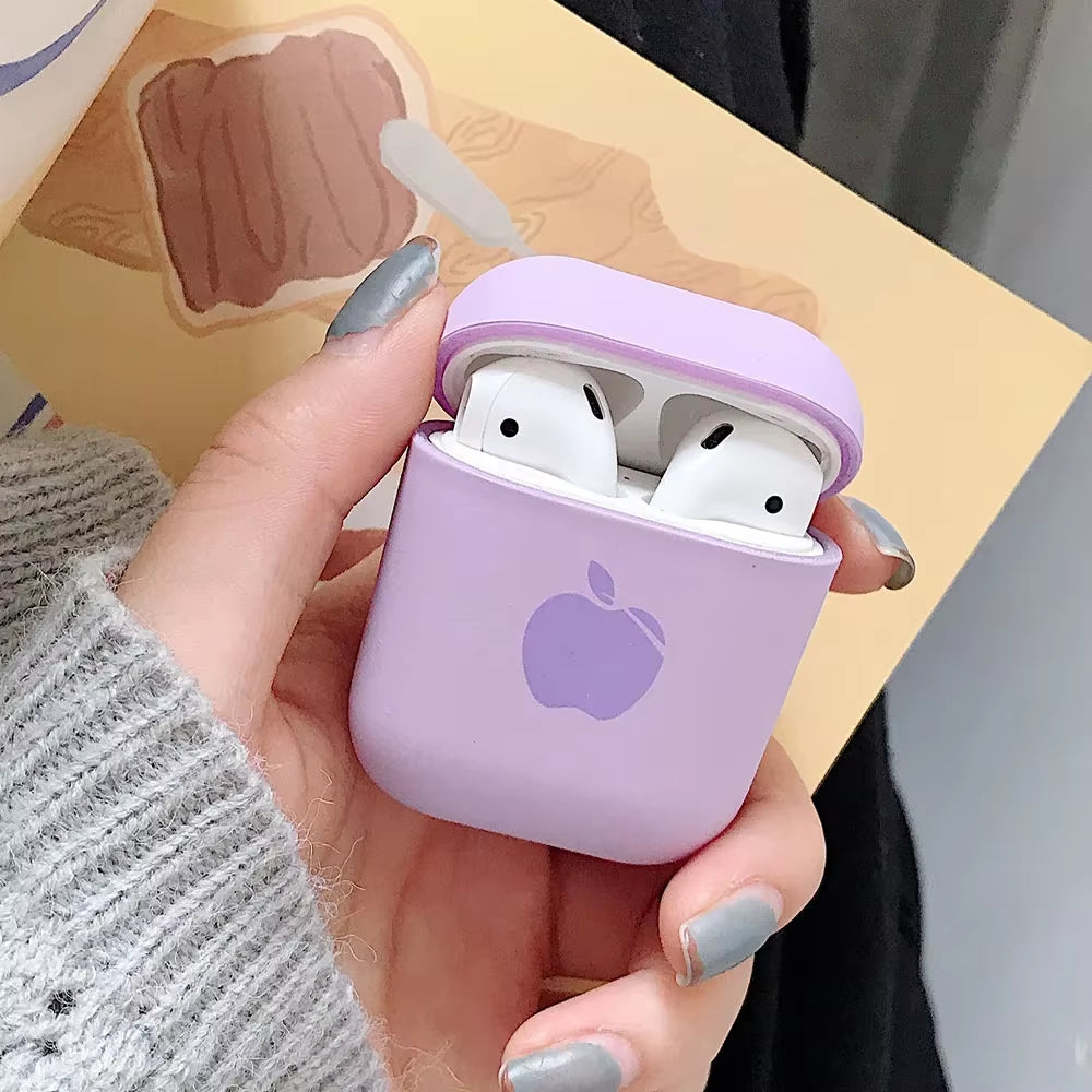 Cute Solid Color Earphone Case for Airpods Pro 3 2 1 Cases Hard PC Luxury Matte Texture Protective Cover for Airpod Case