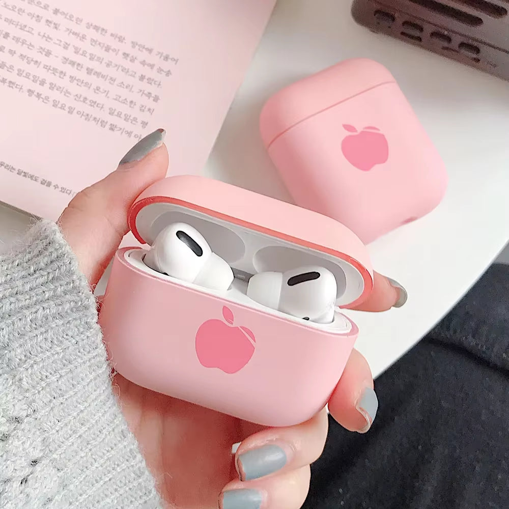 Cute Solid Color Earphone Case for Airpods Pro 3 2 1 Cases Hard PC Luxury Matte Texture Protective Cover for Airpod Case